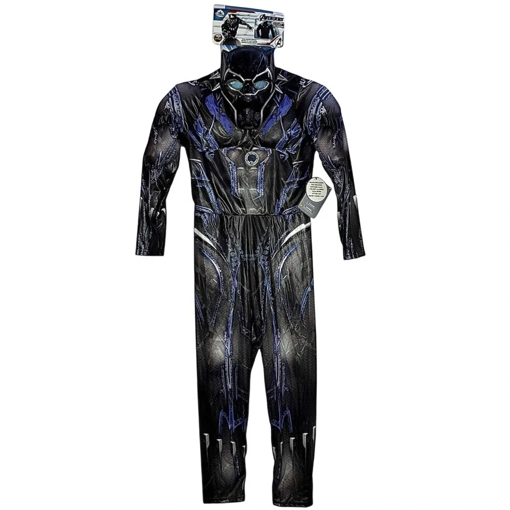 New Disney Marvel Avengers Black Panther Light-Up Costume for Kids 11-12 - Picture 13 of 13